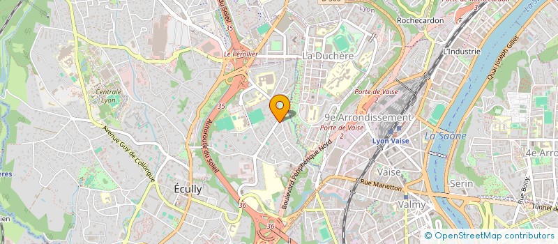 localisation de l'entreprise SCI GAIA  ECULLY