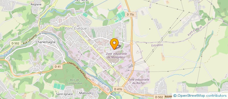 localisation de l'entreprise SCI GAIA II  PONT-EVEQUE