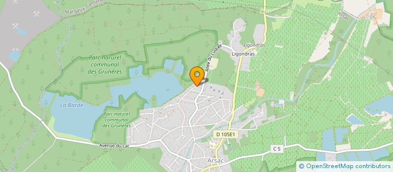 localisation de l'entreprise SCI GAIA SF  ARSAC