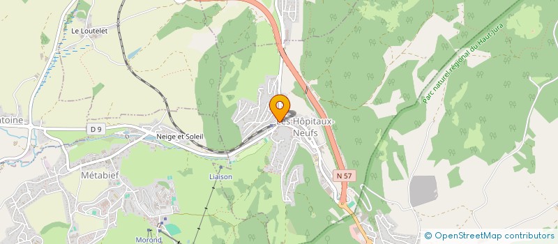 localisation de l'entreprise SCI GAIA19  LES HOPITAUX-NEUFS