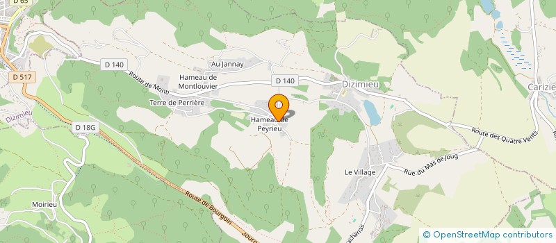 localisation de l'entreprise SCI GAIBER  DIZIMIEU