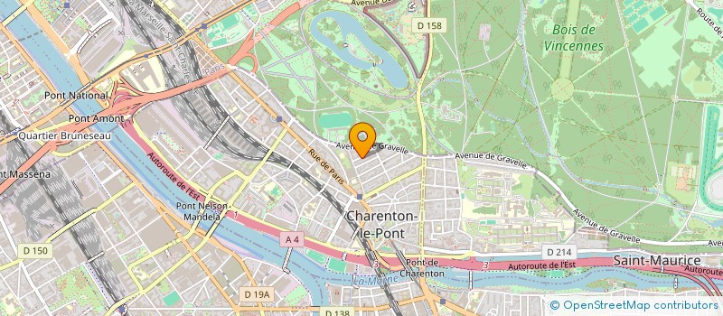 localisation de l'entreprise SCI GAILHAC STINVILLE  CHARENTON-LE-PONT