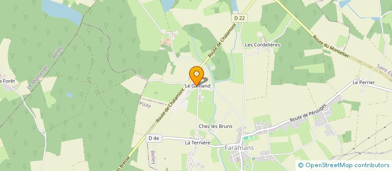 localisation de l'entreprise SCI GAILLAND01  FARAMANS