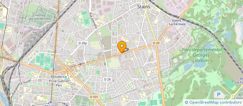 localisation de l'entreprise SCI GAILLARD  STAINS
