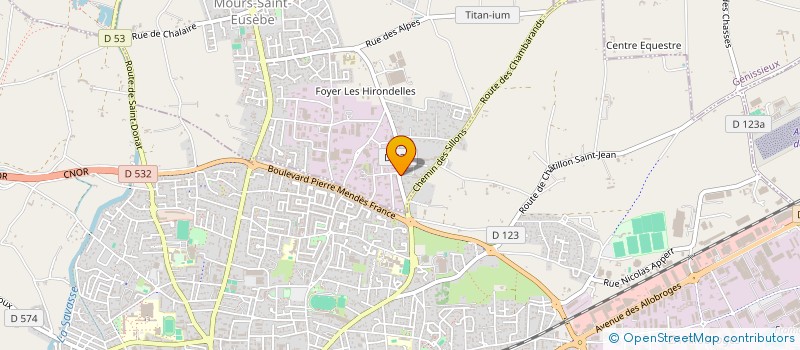 localisation de l'entreprise SCI GAILLARD  MOURS-SAINT-EUSEBE