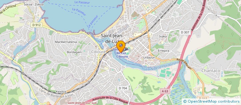 localisation de l'entreprise SCI GAILLARD à SAINT-JEAN-DE-LUZ