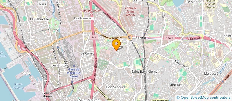 localisation de l'entreprise SCI GAILLARD à MARSEILLE