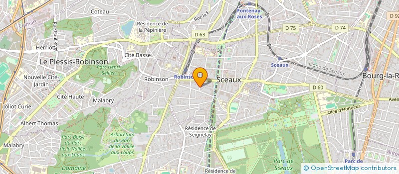 localisation de l'entreprise SCI GAILLARD FARGEOT à SCEAUX