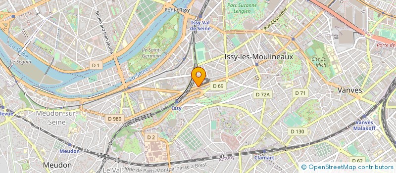 localisation de l'entreprise SCI GAILLARD & FILS à ISSY-LES-MOULINEAUX