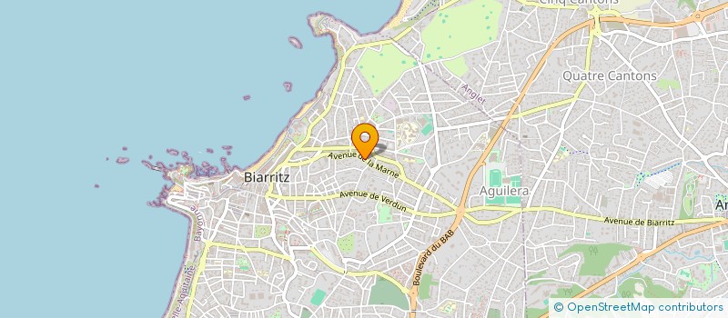 localisation de l'entreprise SCI GAILLARD-HAUUY-CAVACIUTI-BAUDIN-TEBOUL à BIARRITZ
