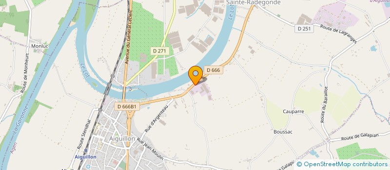 localisation de l'entreprise SCI GAILLARD IMMOBILIER  AIGUILLON