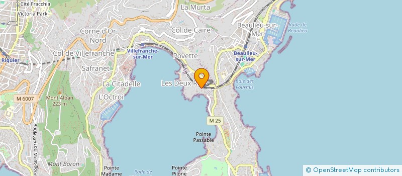 localisation de l'entreprise SCI GAILLARDIA à VILLEFRANCHE-SUR-MER