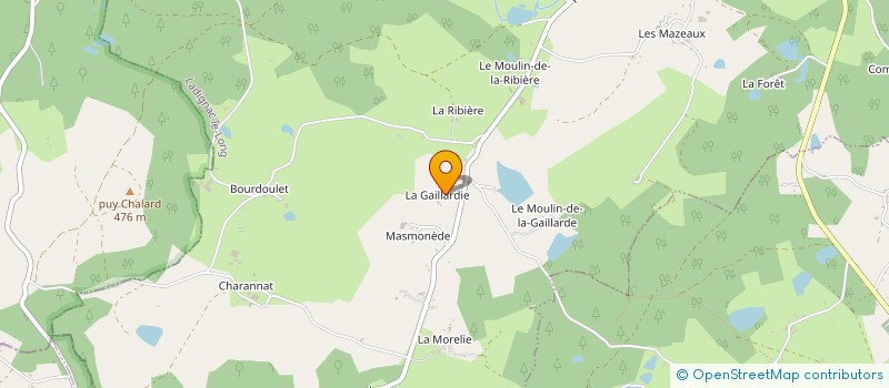 localisation de l'entreprise SCI GAILLARDIE  LADIGNAC-LE-LONG