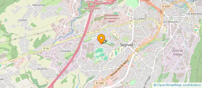 localisation de l'entreprise SCI GAILLARDINE CHERIE  ANNECY