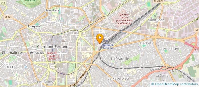 localisation de l'entreprise SCI GAINARD  CLERMONT-FERRAND