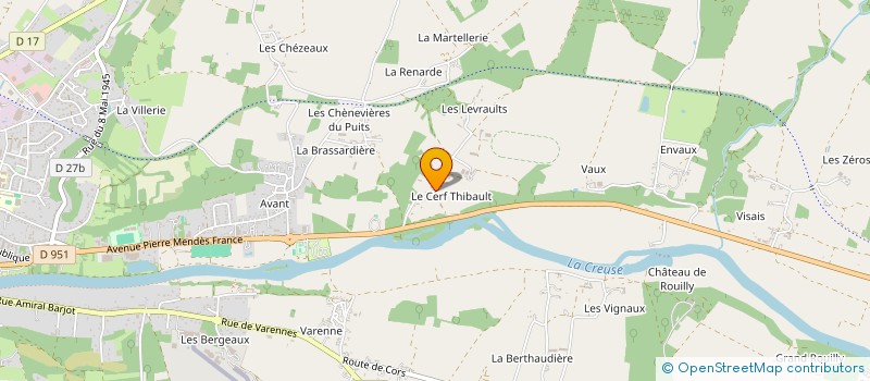 localisation de l'entreprise SCI GAIP à LE BLANC