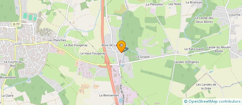 localisation de l'entreprise SCI GAJ  LAILLE