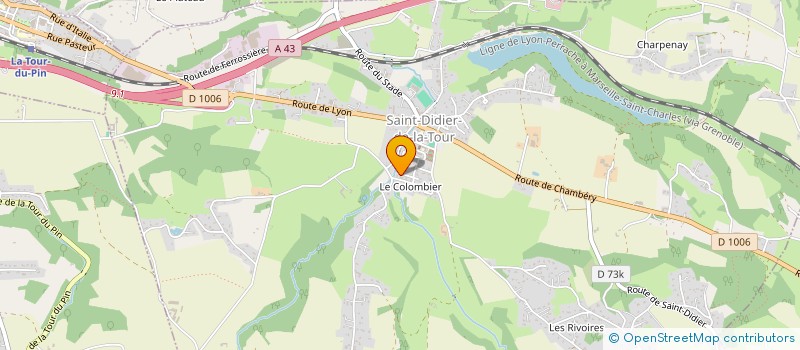 localisation de l'entreprise SCI GAJAM  SAINT-DIDIER-DE-LA-TOUR