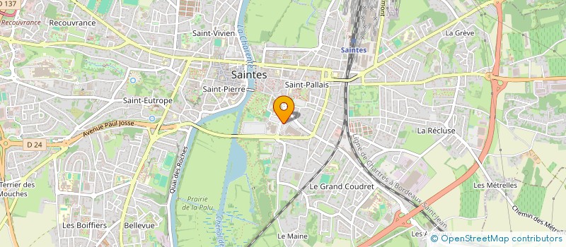 localisation de l'entreprise SCI GAJE  SAINTES