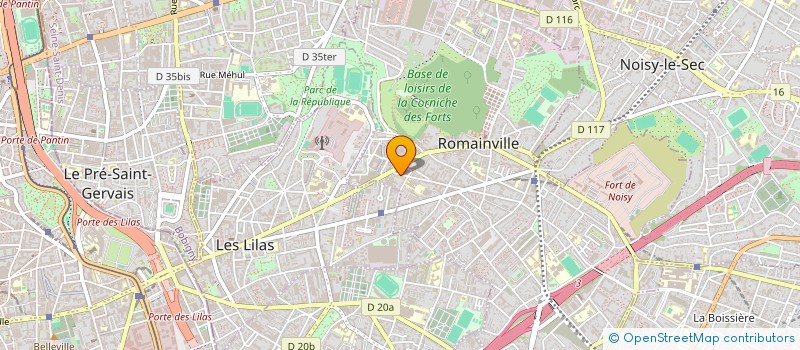 localisation de l'entreprise SCI GAJEWSKI CORPORATION à ROMAINVILLE
