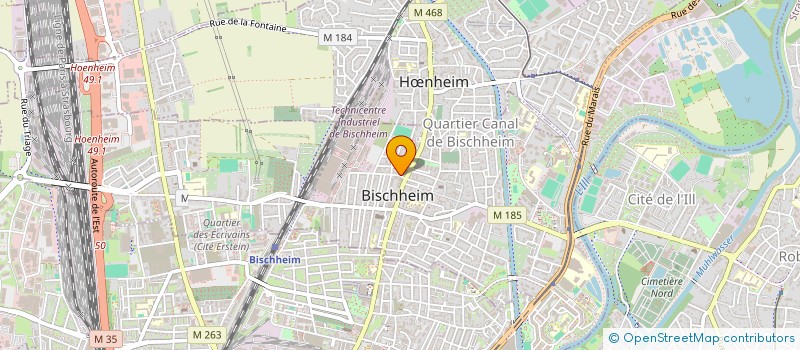 localisation de l'entreprise SCI GAJOS  BISCHHEIM