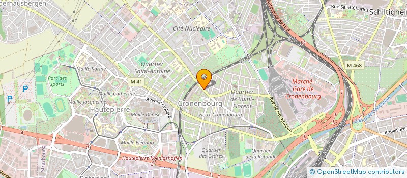 localisation de l'entreprise SCI GAJOUX  STRASBOURG