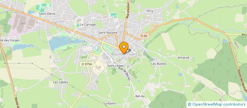 localisation de l'entreprise SCI GAJY à BOURBON LANCY