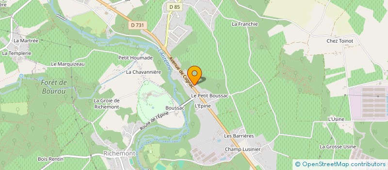 localisation de l'entreprise SCI GAKA  VAL-DE-COGNAC