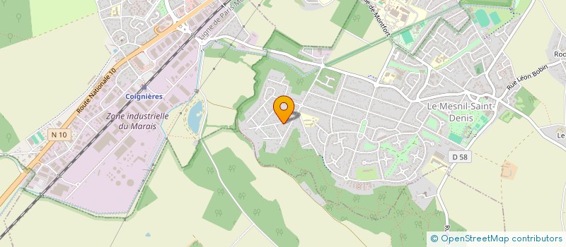 localisation de l'entreprise SCI GALAMOUCHE  LE MESNIL-SAINT-DENIS