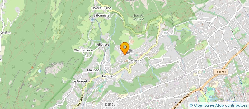 localisation de l'entreprise SCI GALANCE 3RB  CORENC