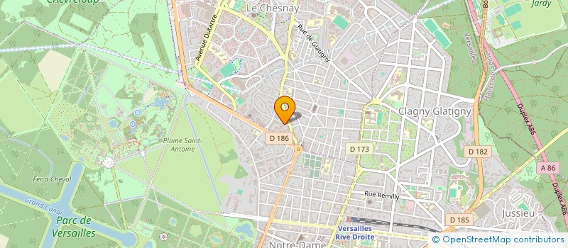 localisation de l'entreprise SCI GALANTE  LE CHESNAY-ROCQUENCOURT