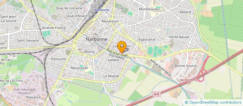 localisation de l'entreprise SCI GALANTI  NARBONNE