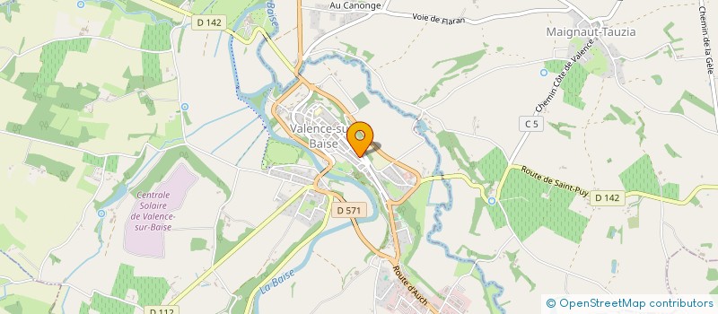 localisation de l'entreprise SCI GALATA  VALENCE-SUR-BAISE