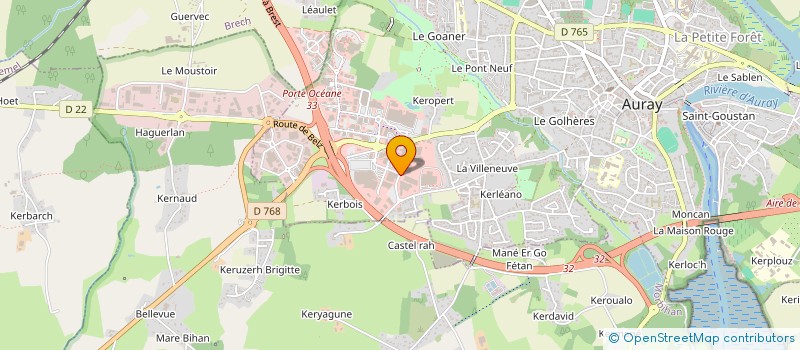 localisation de l'entreprise SCI GALATEALE à AURAY