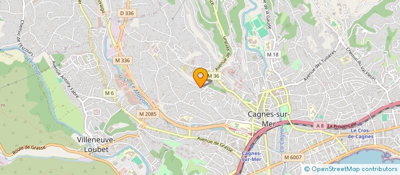 localisation de l'entreprise SCI GALAXIE à CAGNES-SUR-MER