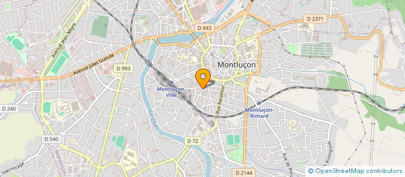 localisation de l'entreprise SCI GALAXIE à MONTLUCON
