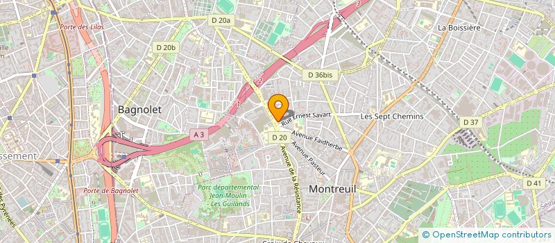 localisation de l'entreprise SCI GALAXIE à MONTREUIL