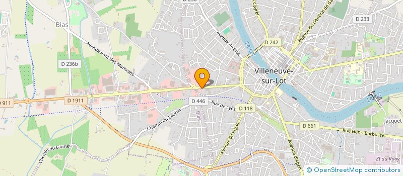 localisation de l'entreprise SCI GALAXIE  VILLENEUVE-SUR-LOT