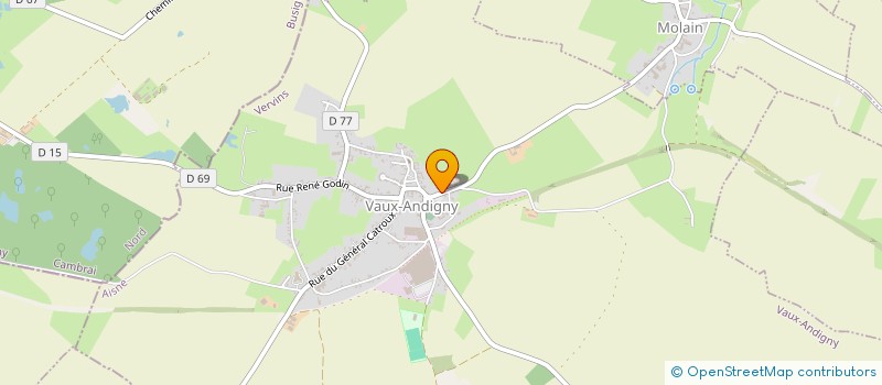 localisation de l'entreprise SCI GALAXIE  VAUX-ANDIGNY