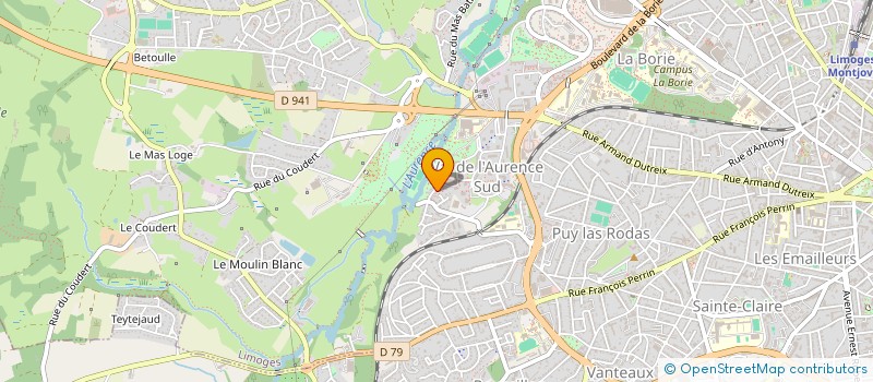 localisation de l'entreprise SCI GALAXIE  LIMOGES