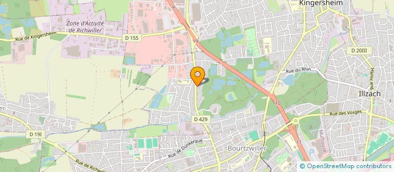 localisation de l'entreprise SCI GALAXIE  KINGERSHEIM