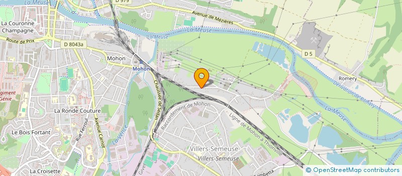 localisation de l'entreprise SCI GALAXO  VILLERS-SEMEUSE