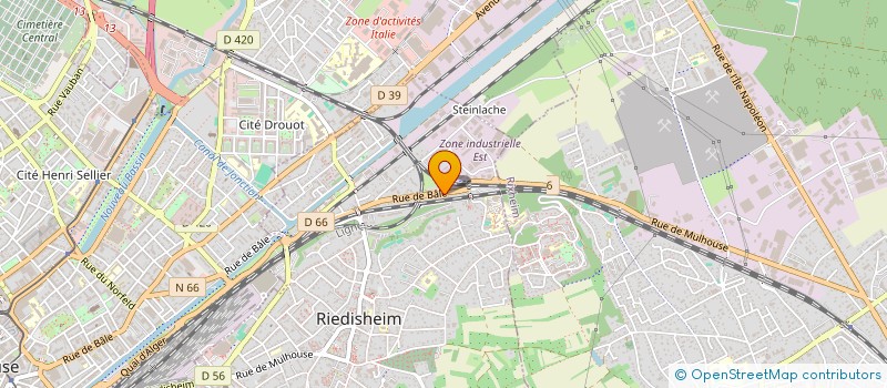 localisation de l'entreprise SCI GALAXY  RIEDISHEIM