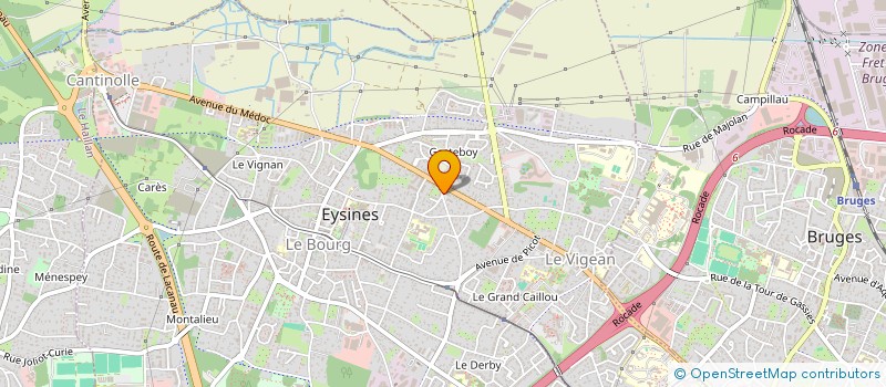 localisation de l'entreprise SCI GALAXY II  EYSINES