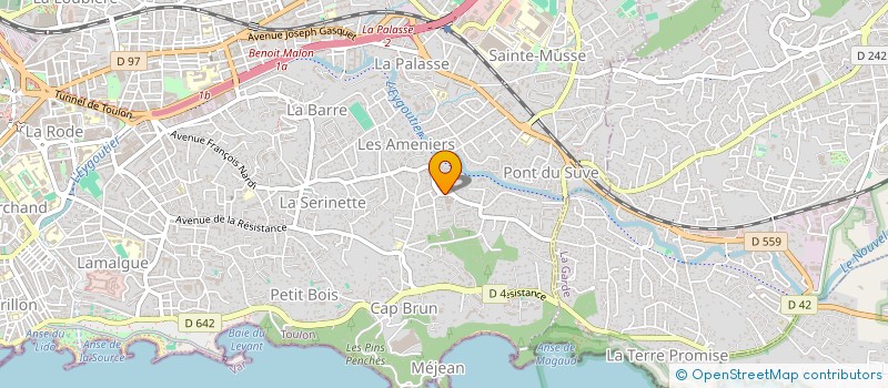 localisation de l'entreprise SCI GALDEV  TOULON