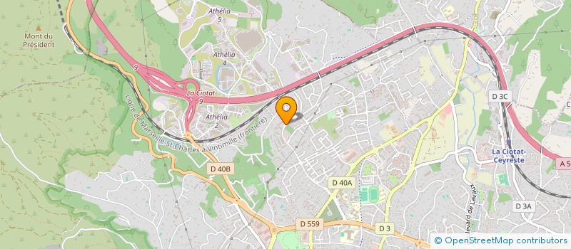 localisation de l'entreprise SCI GALE  LA CIOTAT