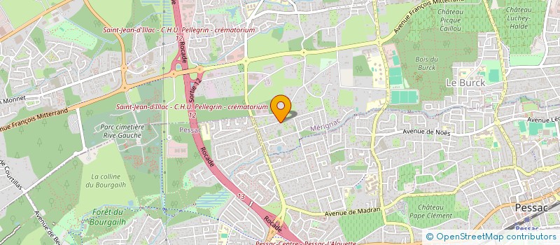 localisation de l'entreprise SCI GALEAC  MERIGNAC