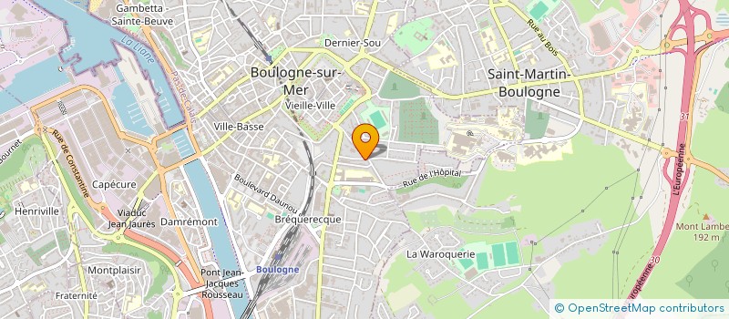 localisation de l'entreprise SCI GALEMANT à BOULOGNE-SUR-MER