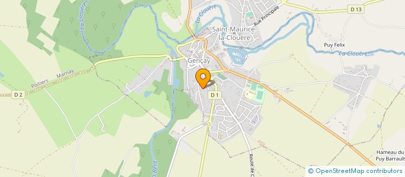 localisation de l'entreprise SCI GALENIDE  GENCAY