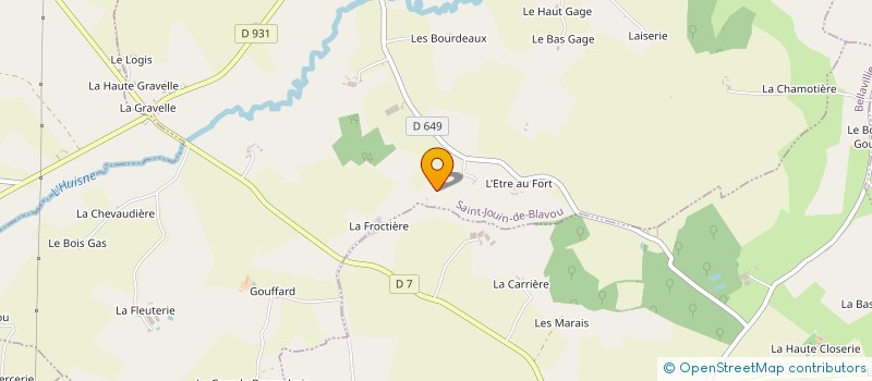 localisation de l'entreprise SCI GALEO CARNOT à SAINT-JOUIN-DE-BLAVOU